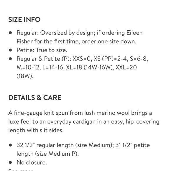 Eileen fisher long open front cardigan - Picture 7 of 10